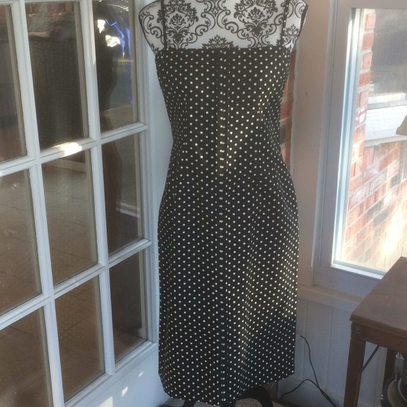 dkny polka dot dress
